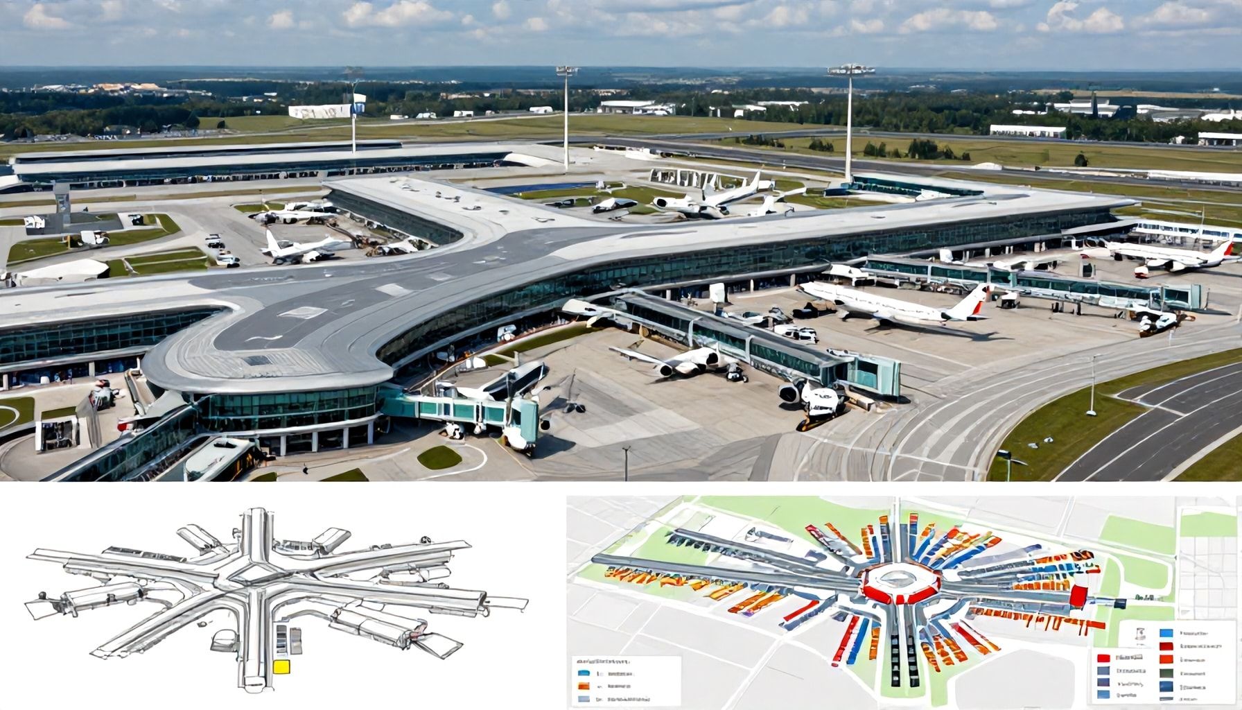 Neue Terminals und Gates im Detail