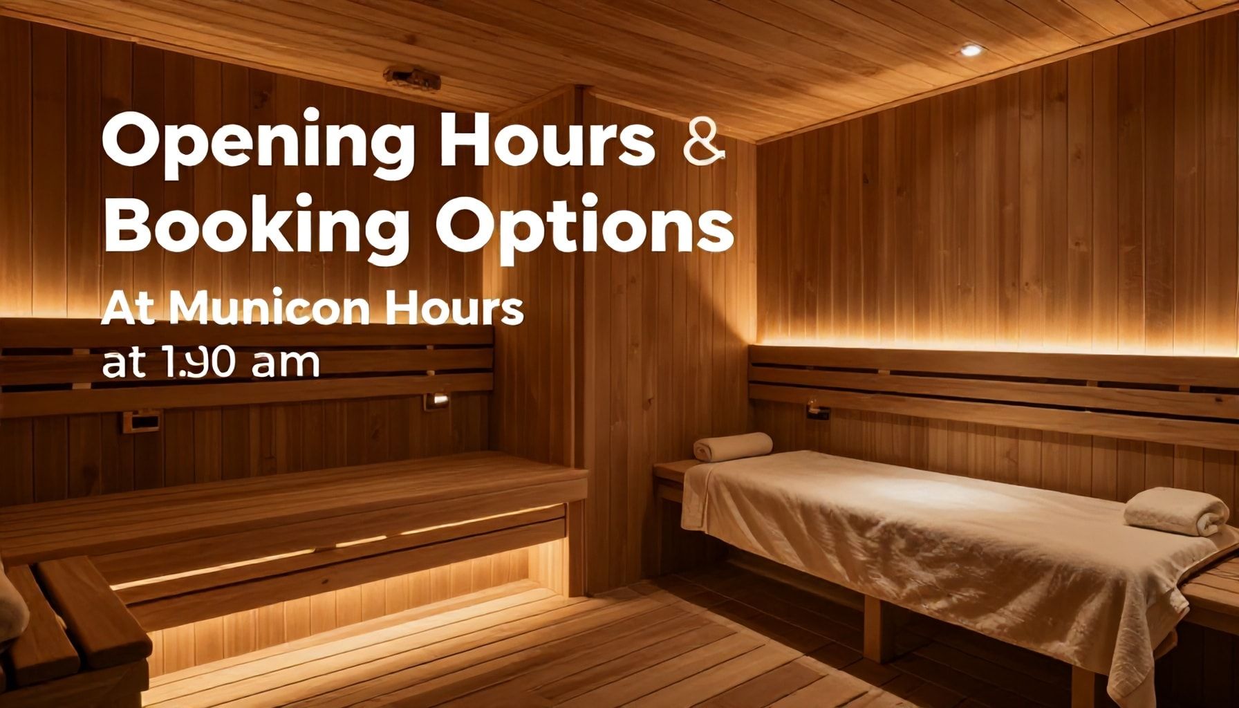 Öffnungszeiten und Buchungsmöglichkeiten