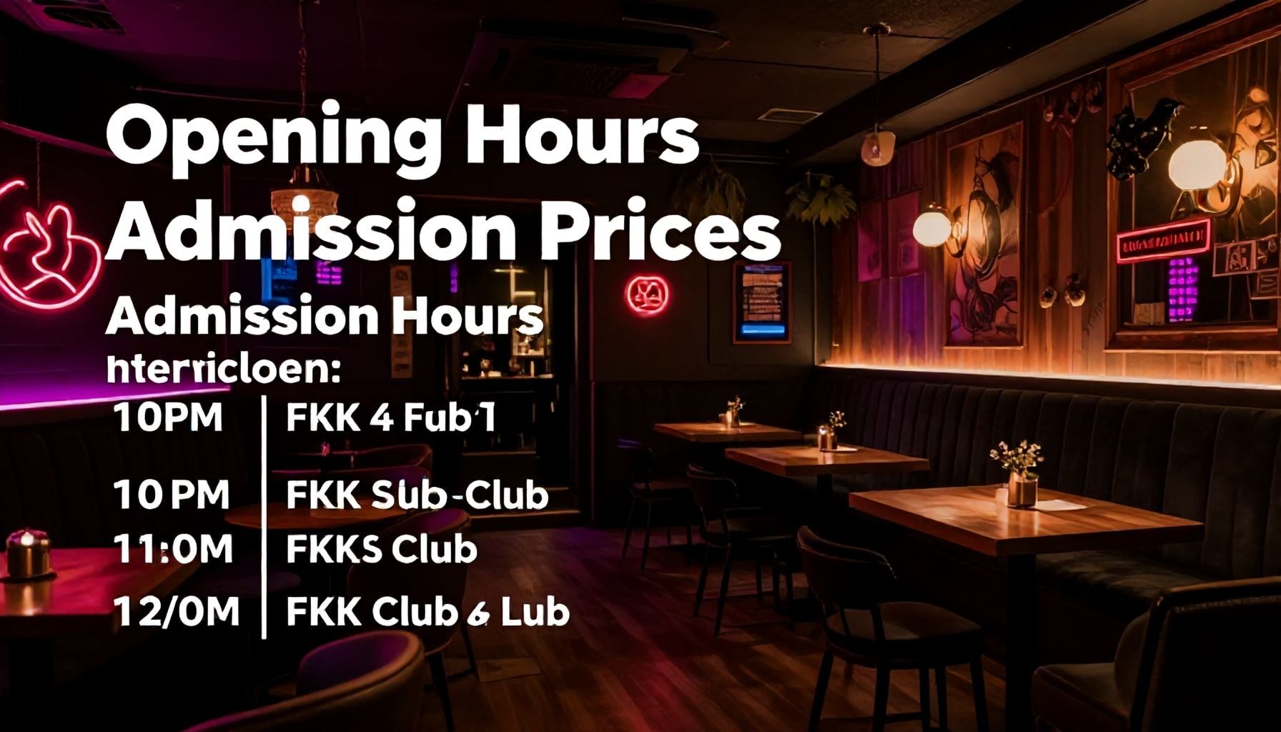 Öffnungszeiten und Eintrittspreise im Überblick