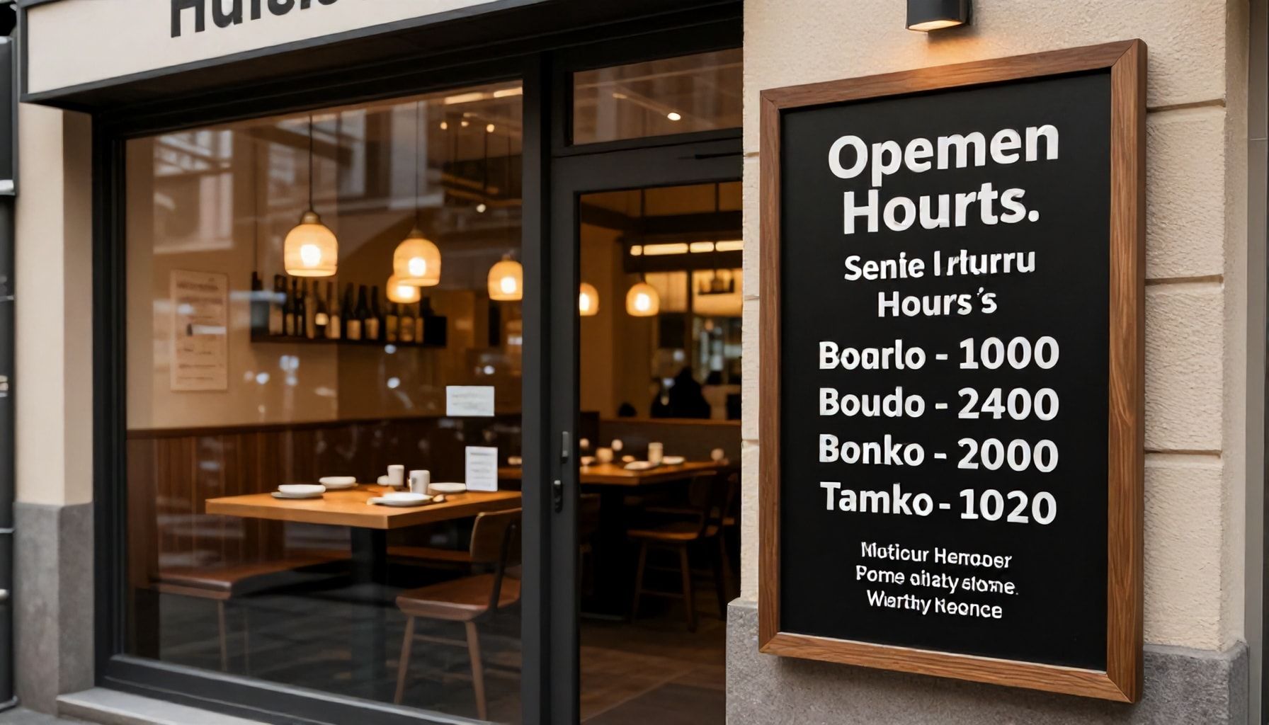 Öffnungszeiten und Reservierungen