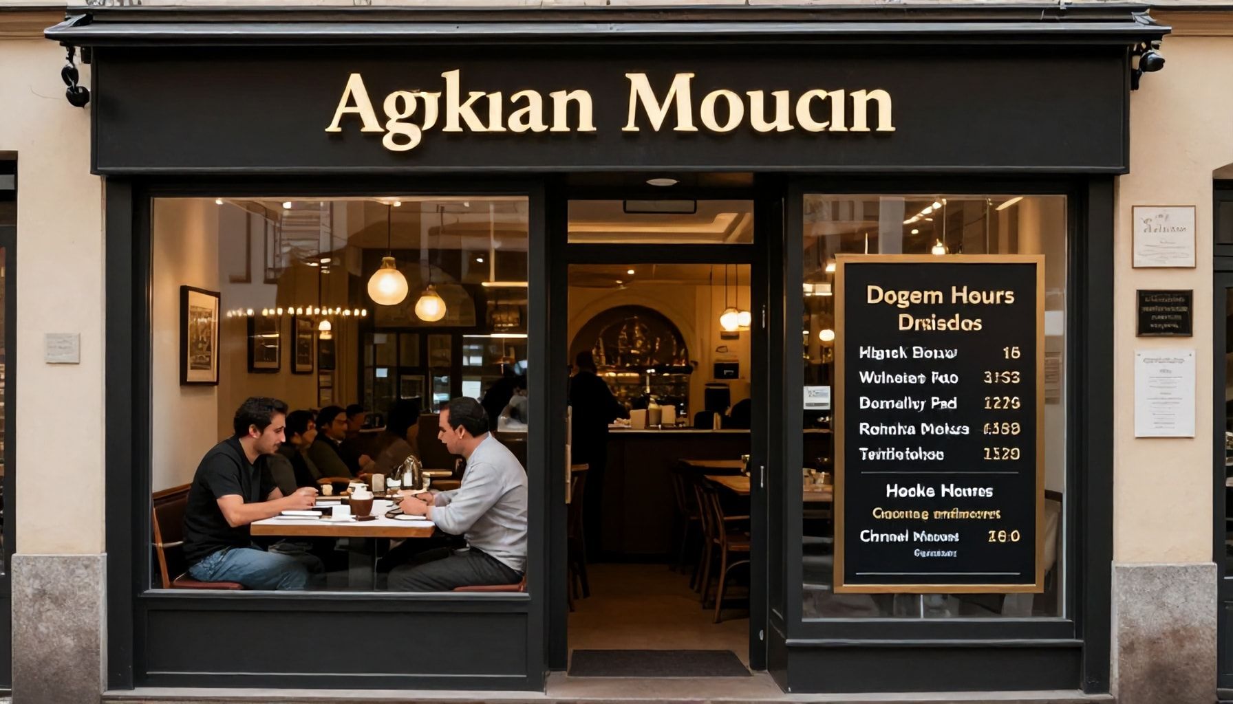 Öffnungszeiten und Reservierungen