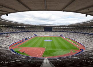 Olympiastadion München fasst 69.250 Zuschauer