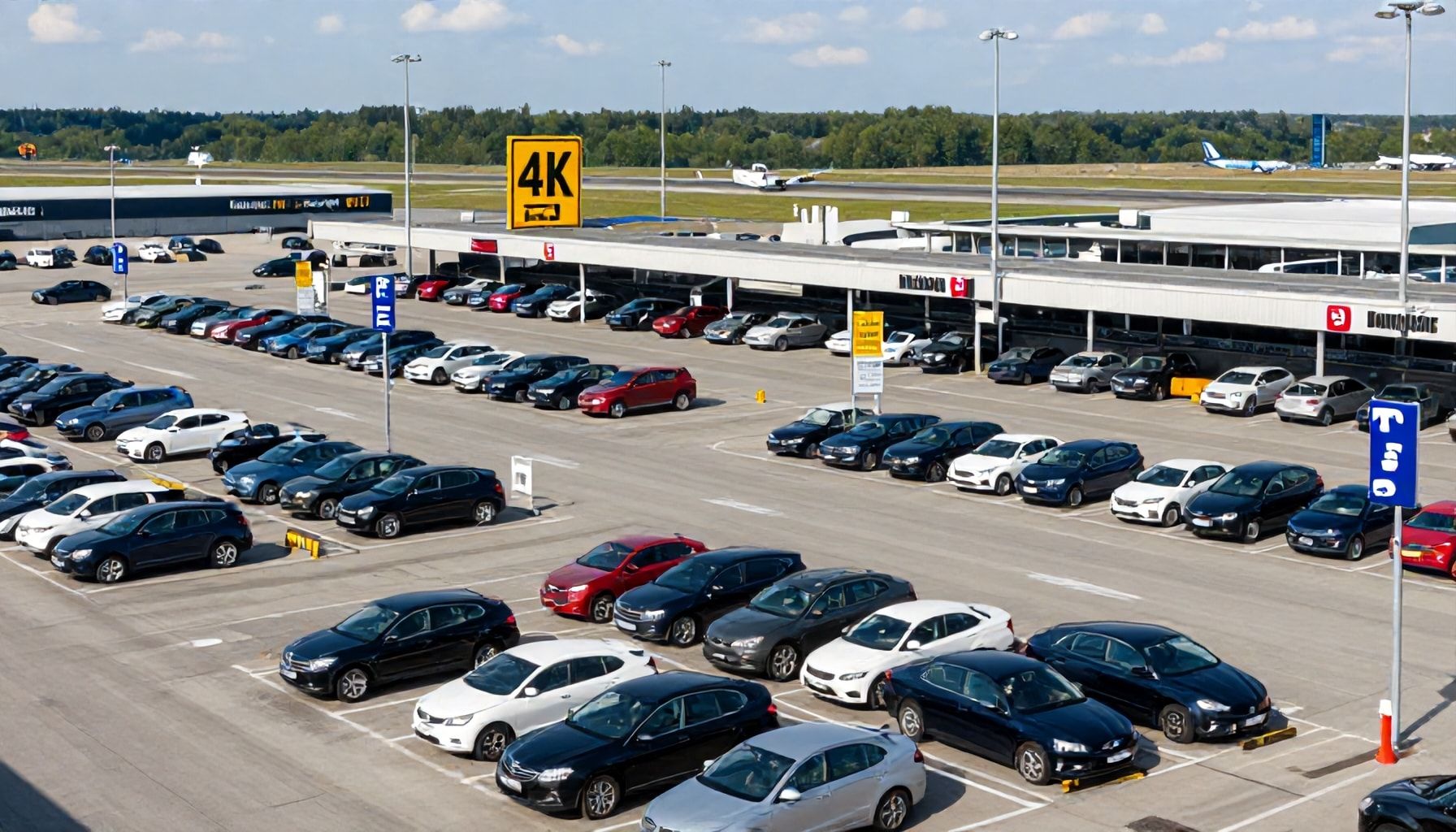 Parkmöglichkeiten am Flughafen