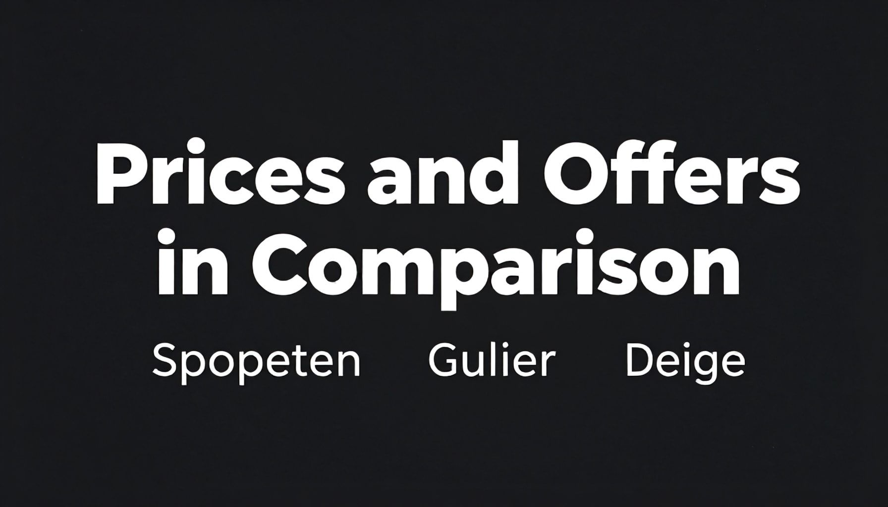 Preise und Angebote im Vergleich