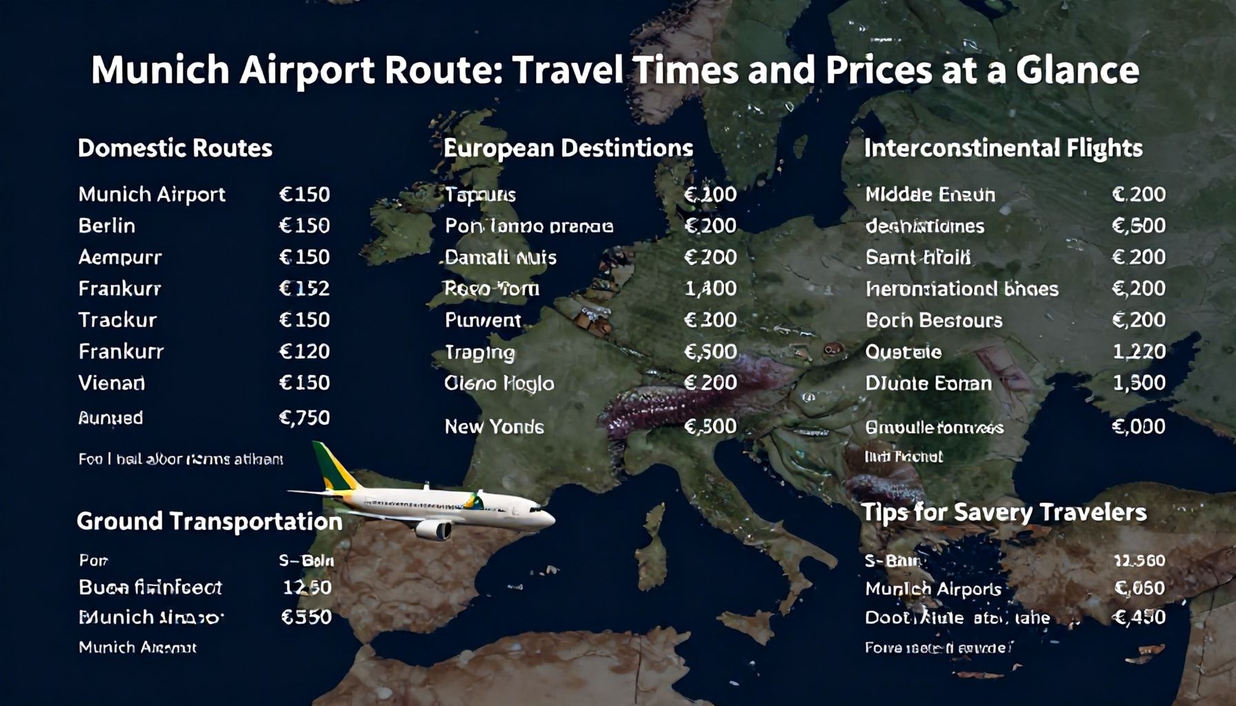 Reisezeiten und Preise im Überblick