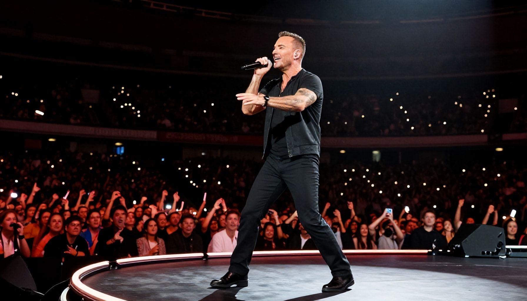 Robbie Williams feiert Comeback in München