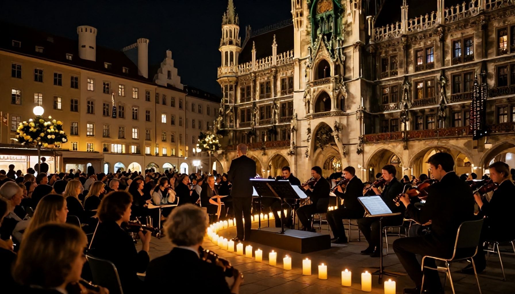 Romantische Atmosphäre in München