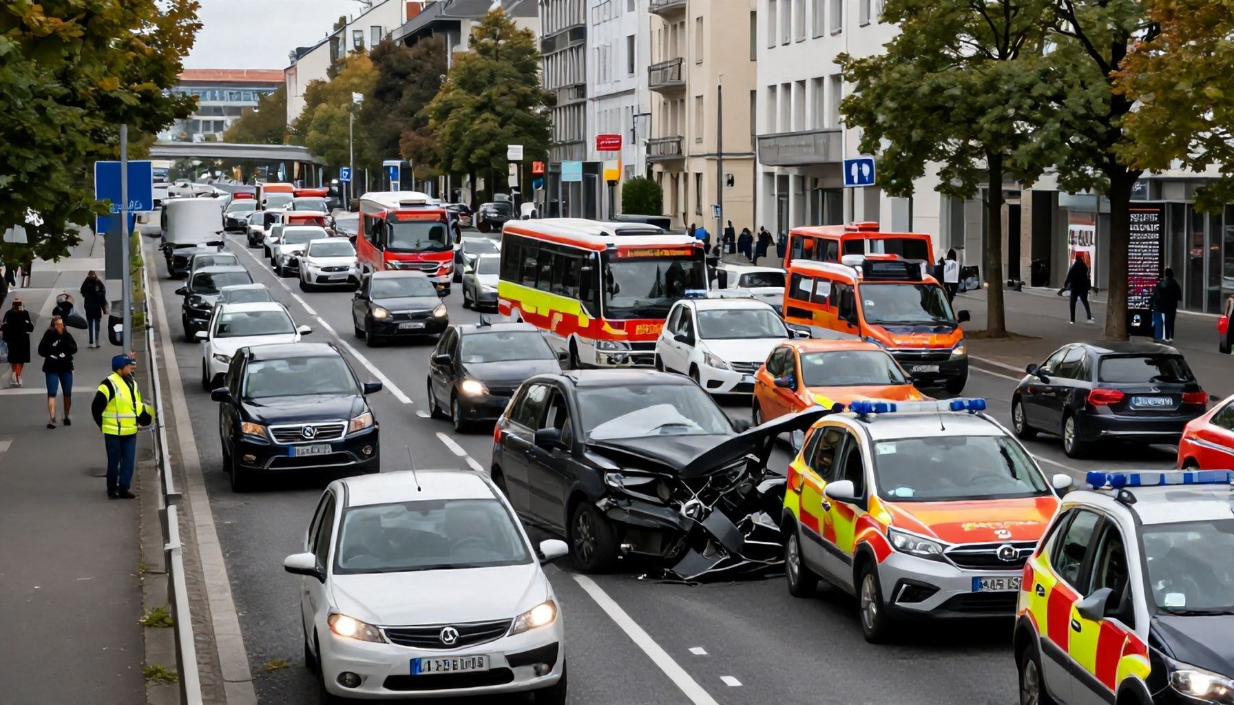 Schwerer Unfall auf der A9 bei München