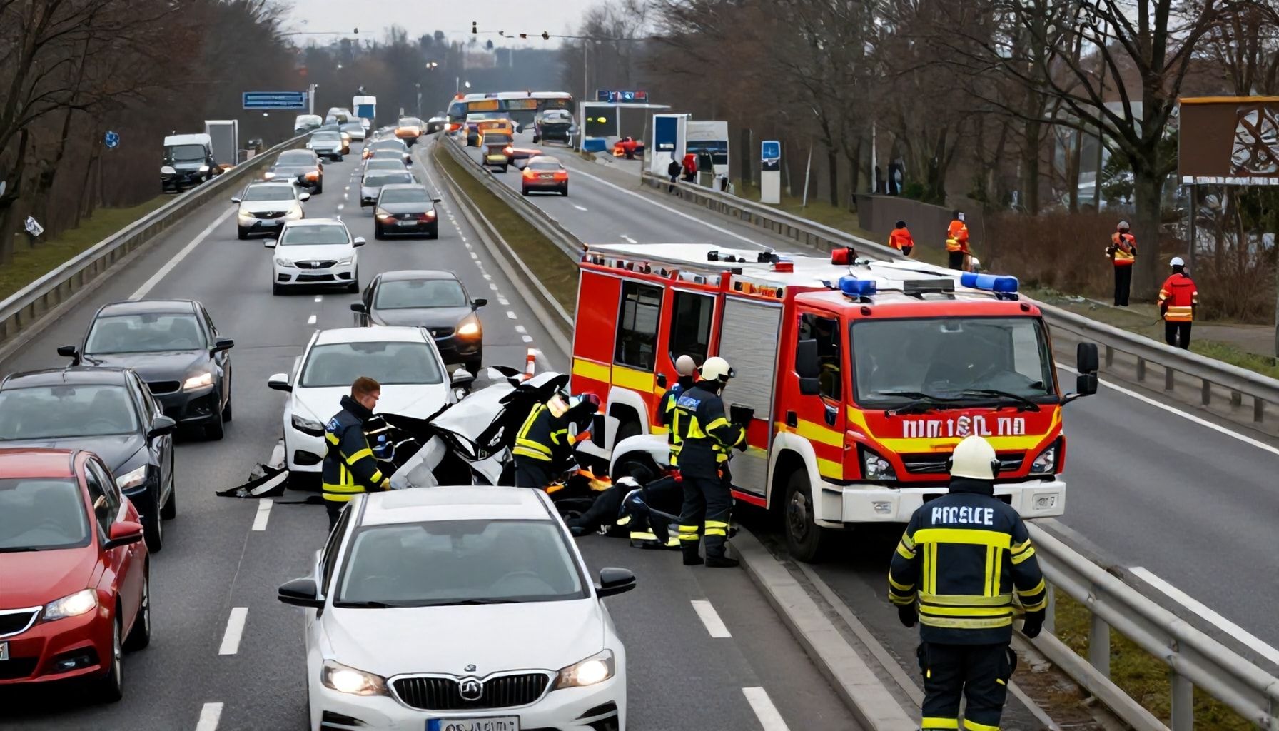Schwerer Unfall auf Münchner Autobahn