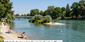 12 sichere Stellen zum Schwimmen in der Isar
