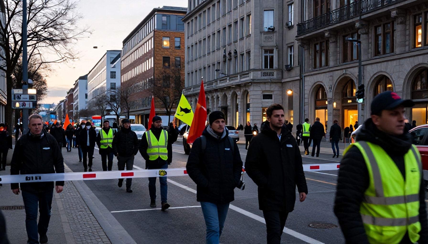 Streik beginnt am frühen Morgen