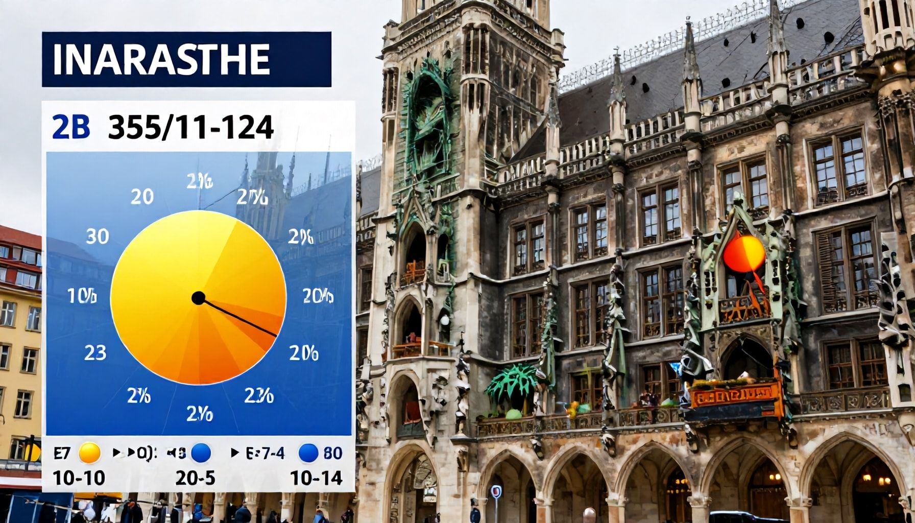 Temperaturen und Niederschlag heute