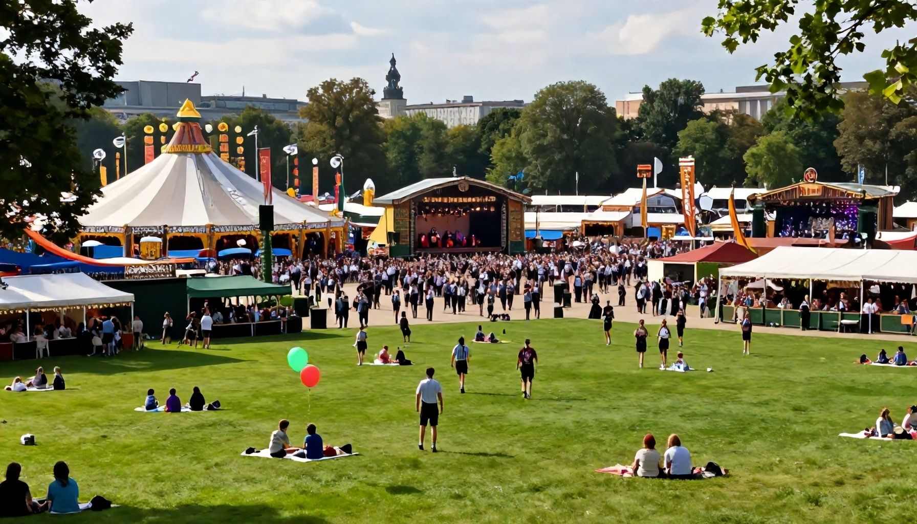 Theresienwiese: Ein Blick auf das Herz Münchens