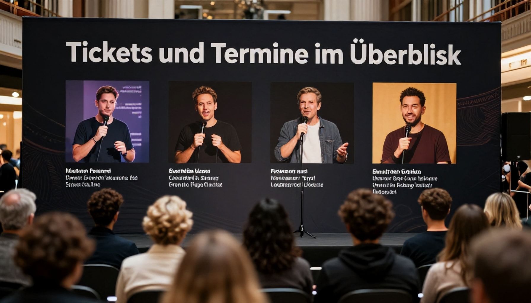 Tickets und Termine im Überblick