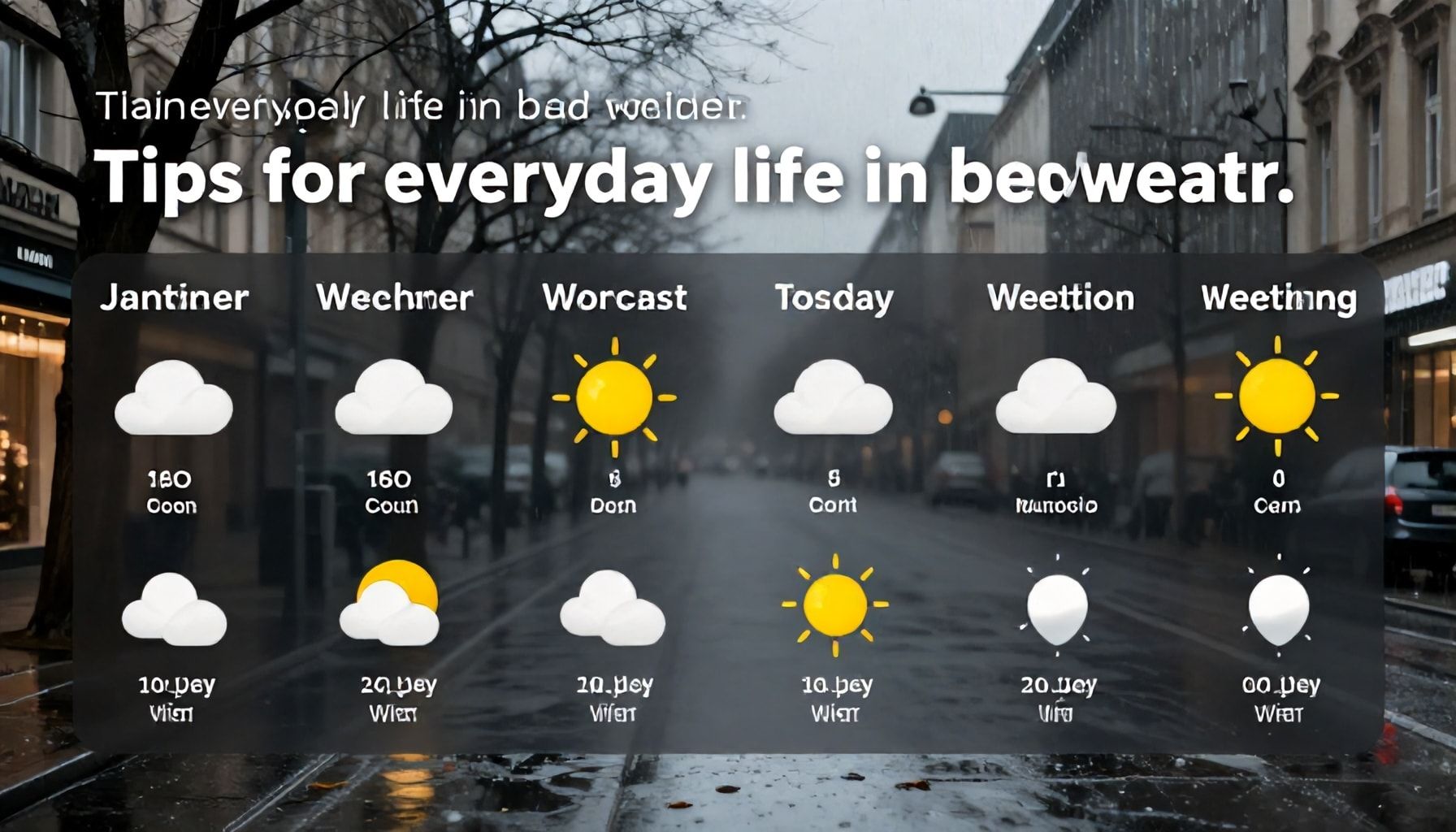 Tipps für den Alltag bei Schlechtwetter