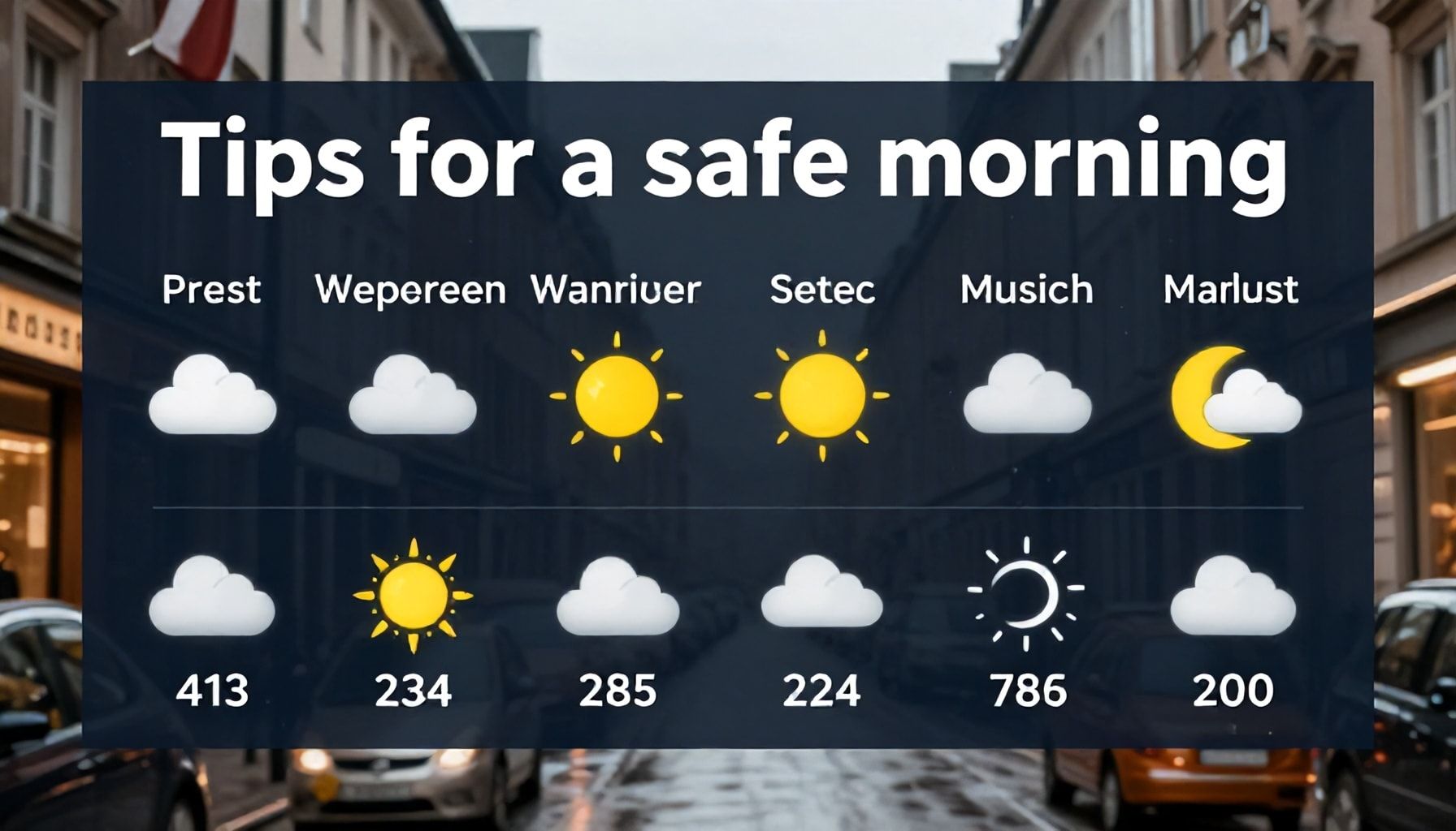 Tipps für einen sicheren Morgen