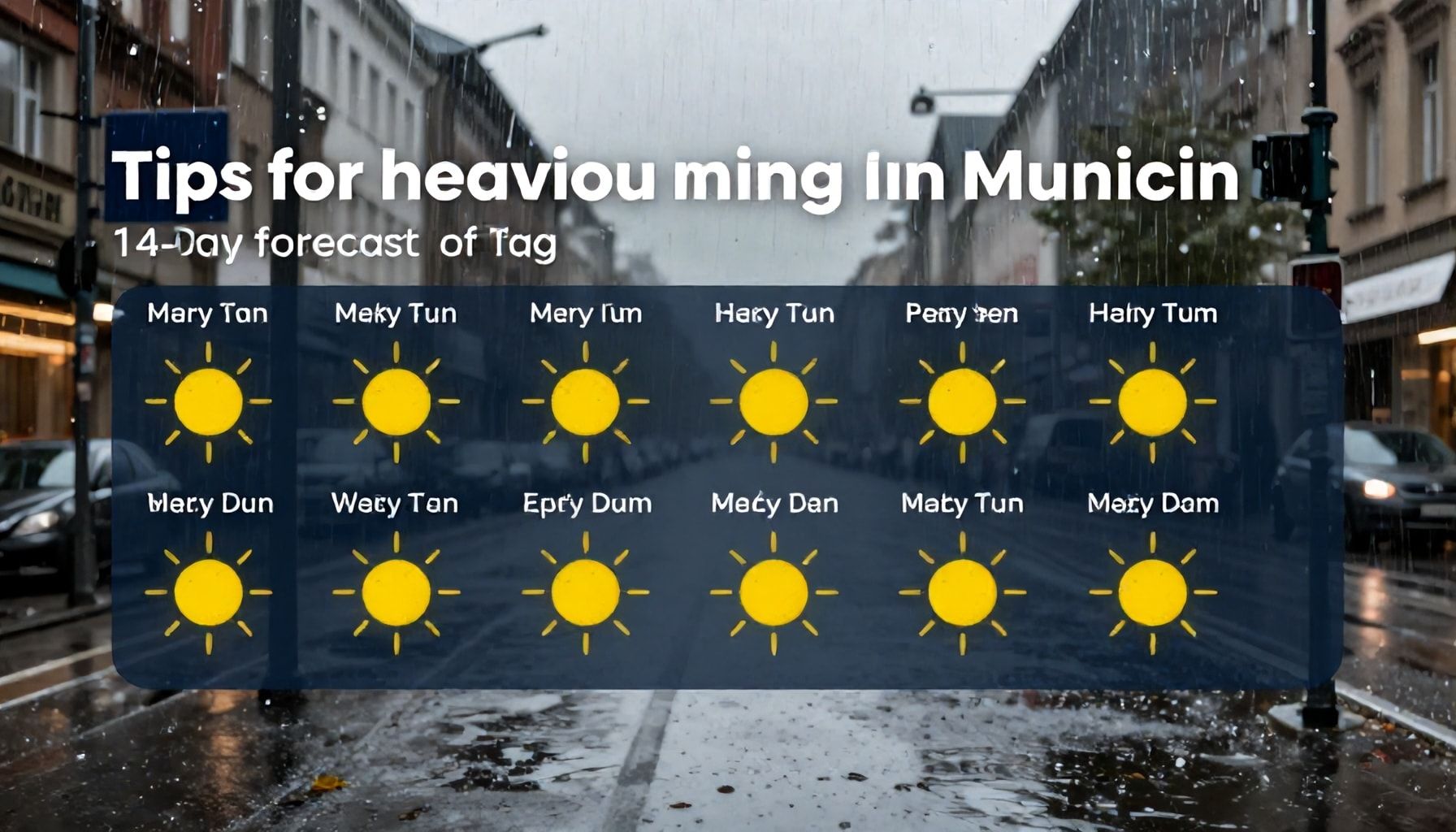 Tipps für sicheres Verhalten bei Starkregen