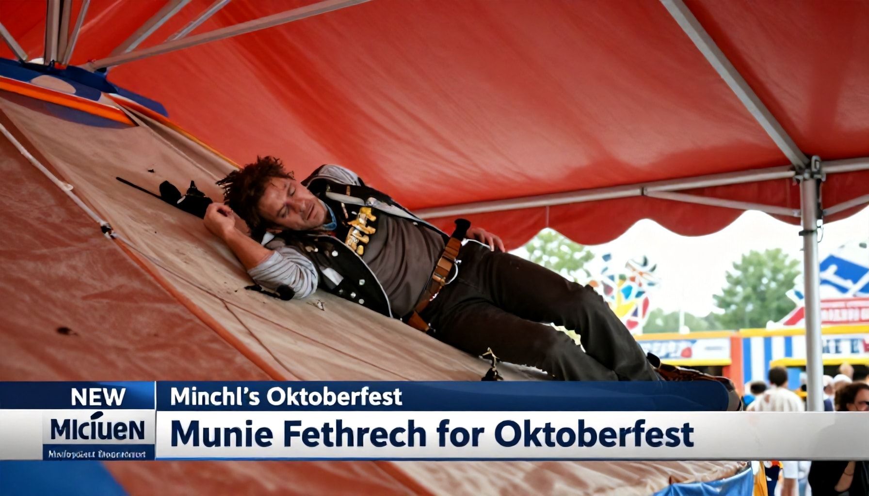 Tragischer Sturz vom Festzelt-Dach