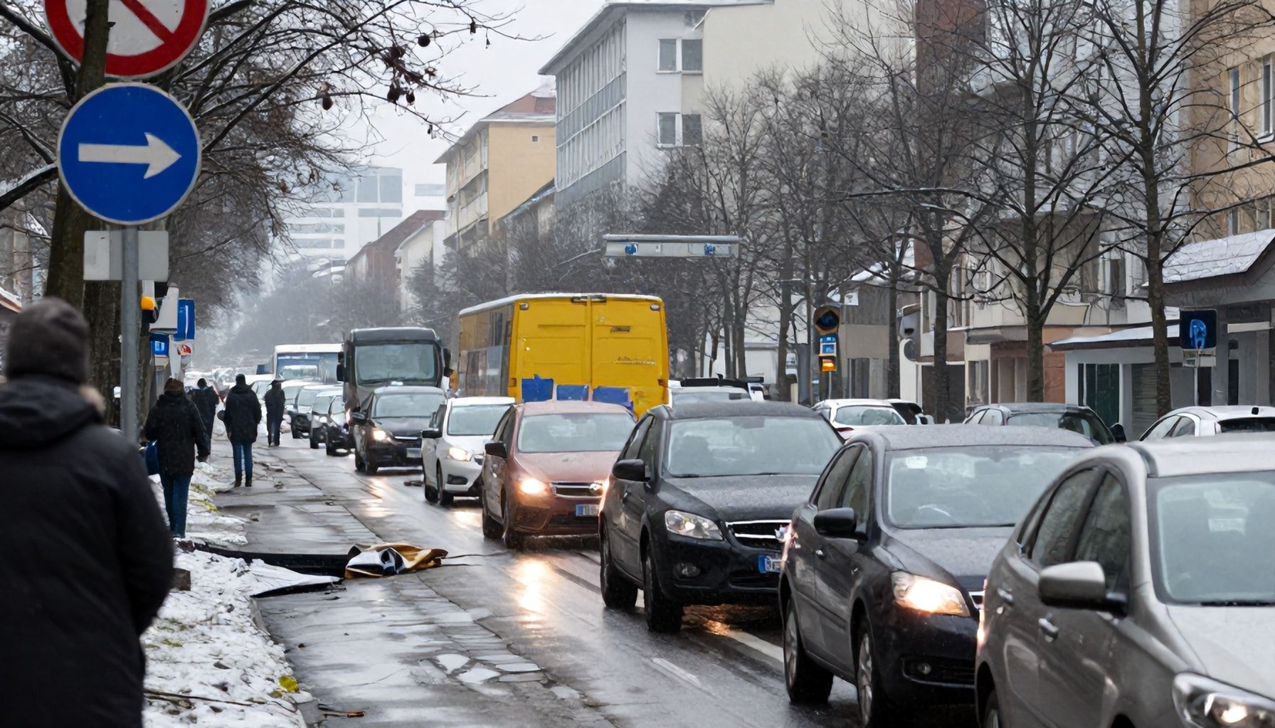 Verkehr und Alltag stark beeinträchtigt