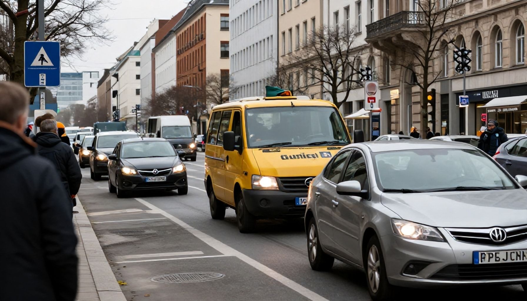 Verkehrsbehinderungen in der Innenstadt