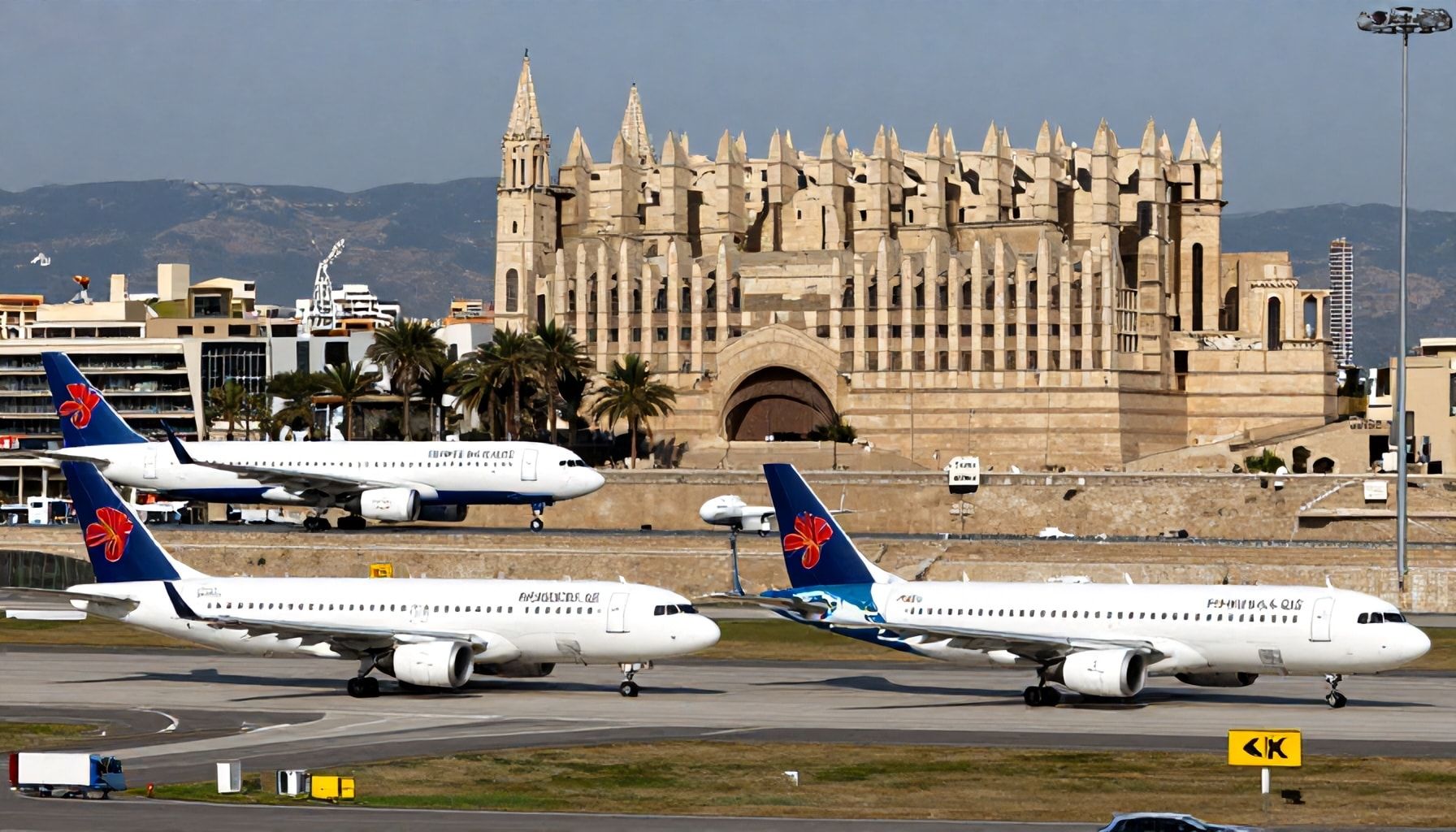 Verschiedene Airlines mit täglichen Verbindungen