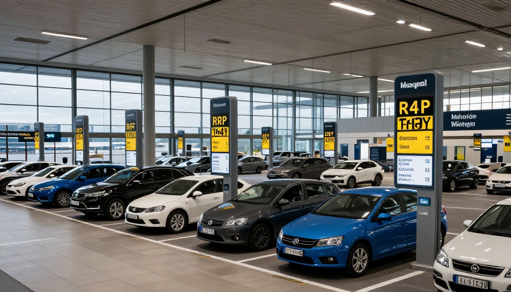 Verschiedene Parkoptionen und ihre Preise