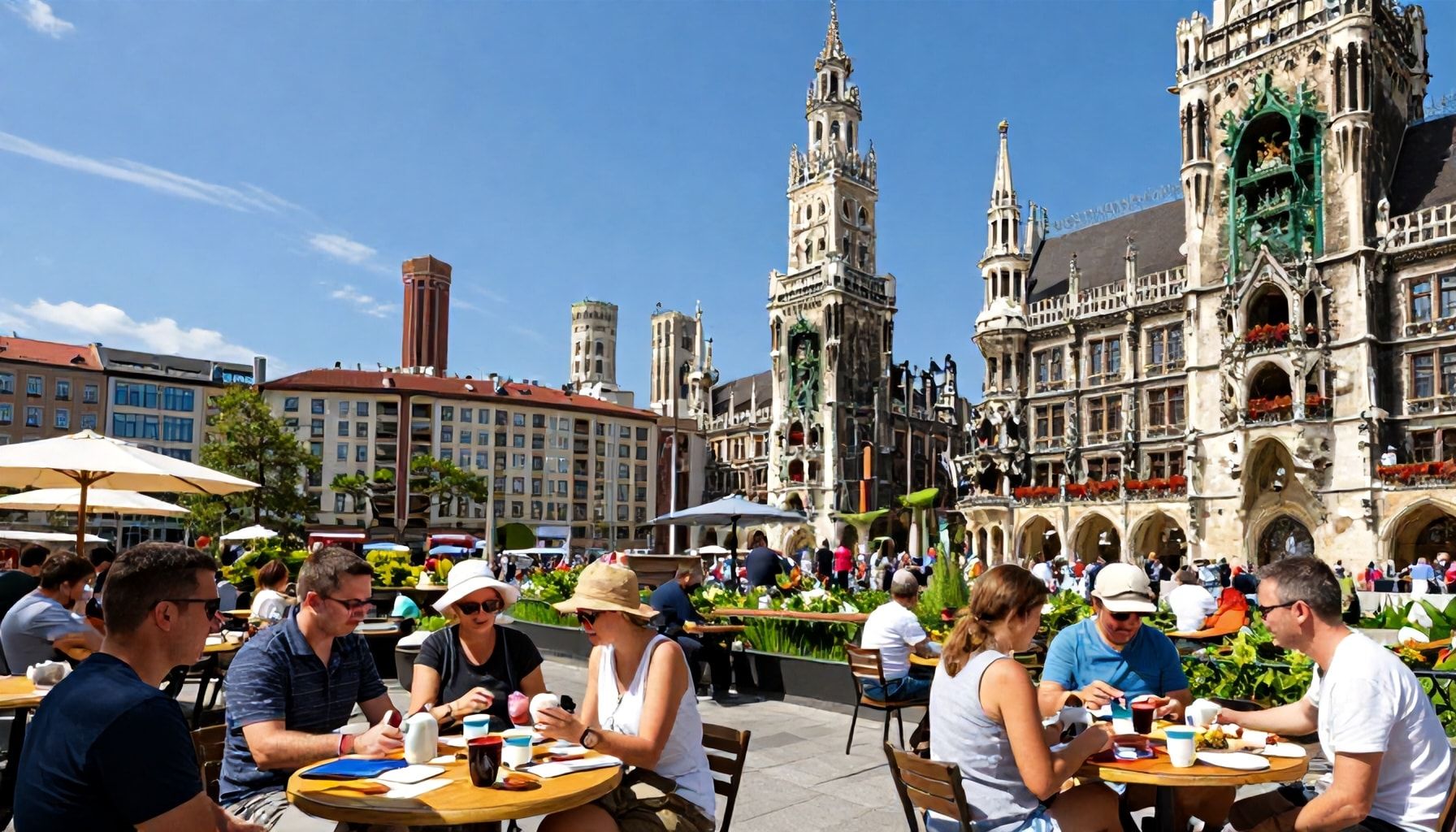 Vorbereitung auf den sonnigen Nachmittag
