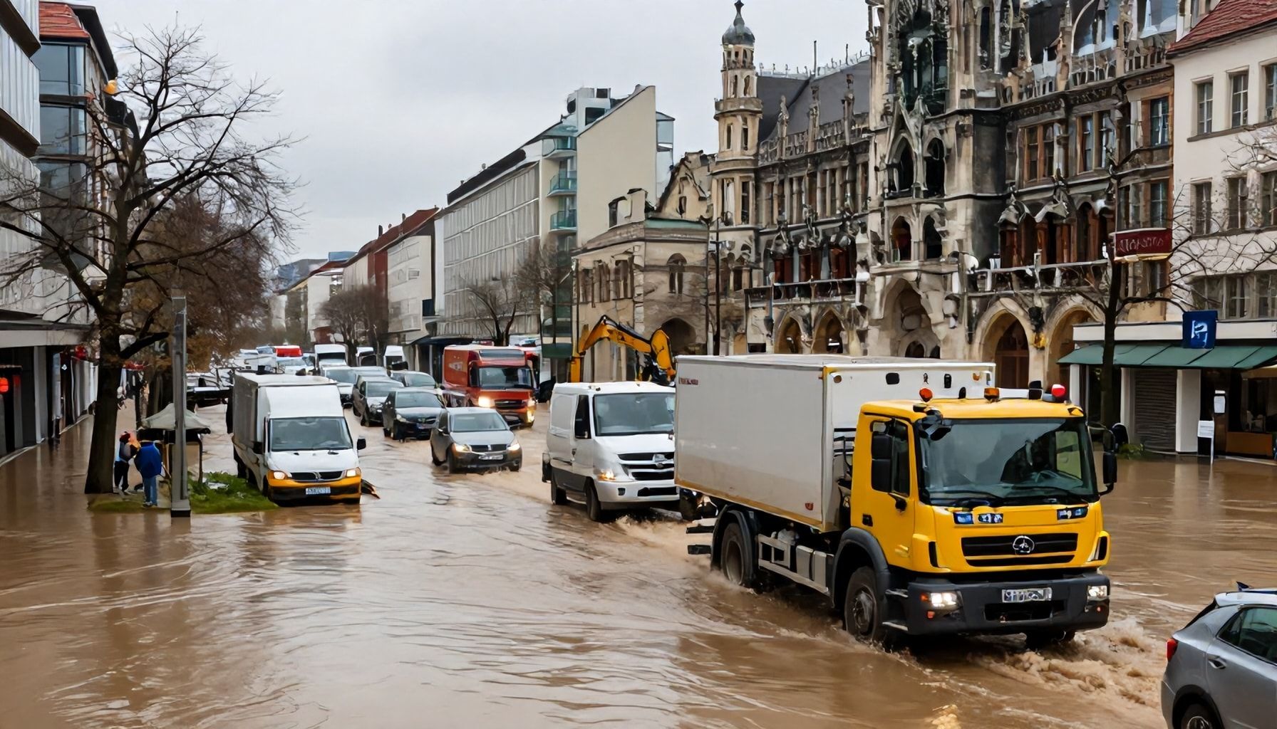 Vorbereitung auf Überflutungen und Verkehrsbehinderungen