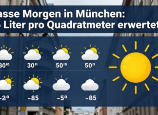 Nasse Morgen in München: 15 Liter pro Quadratmeter erwartet