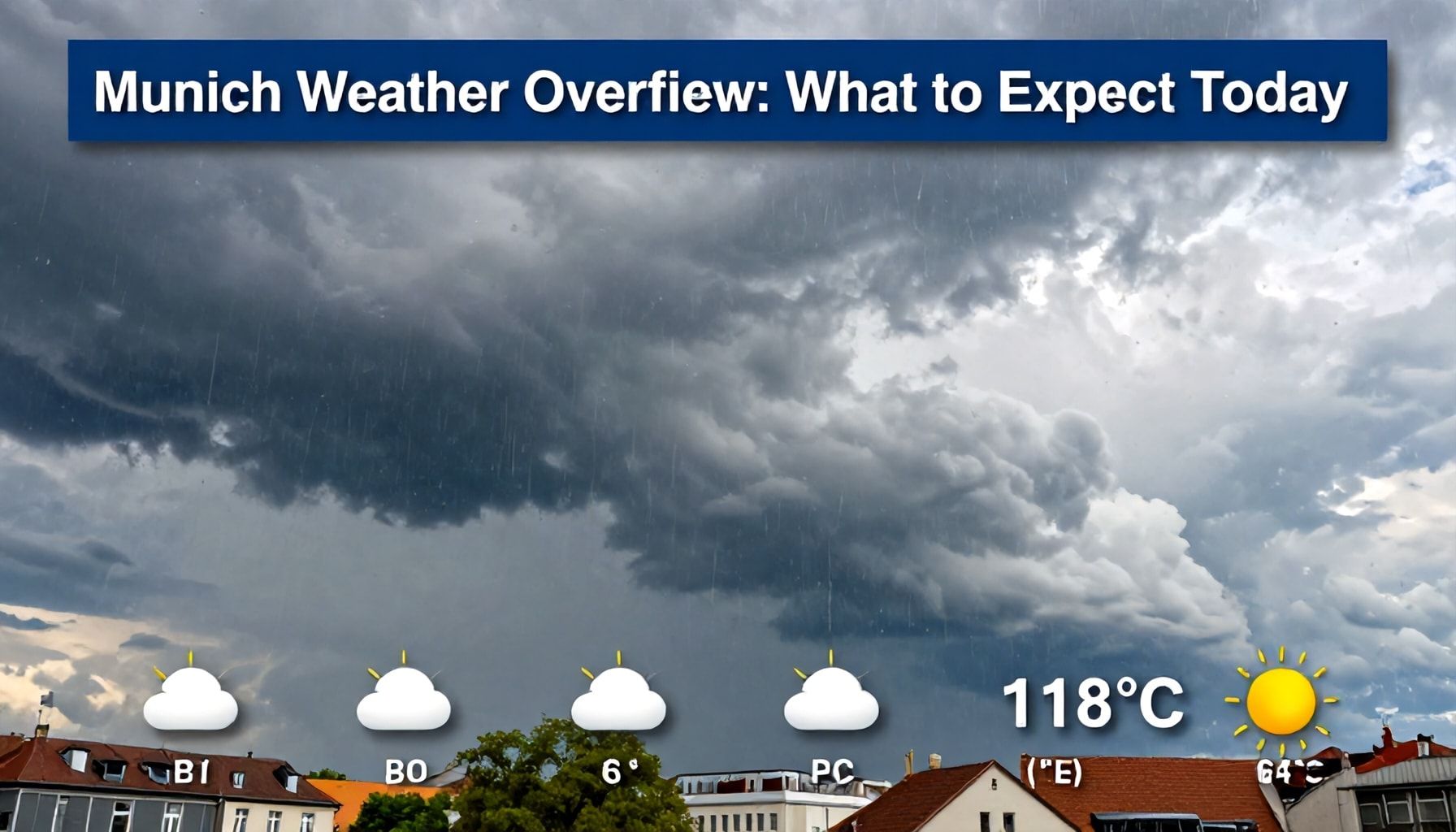 Wetterlage für München im Überblick