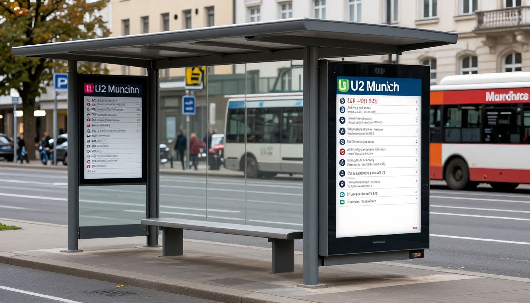 Wichtige Haltestellen und Strecken