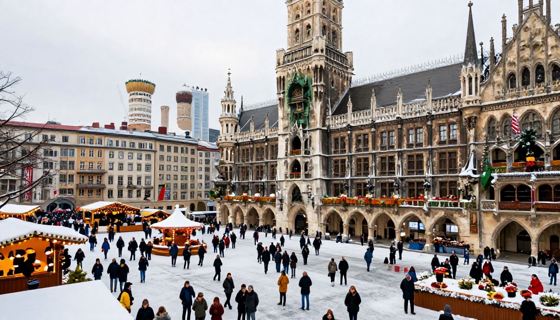 Winterfest in München lockt trotz Schneemangel