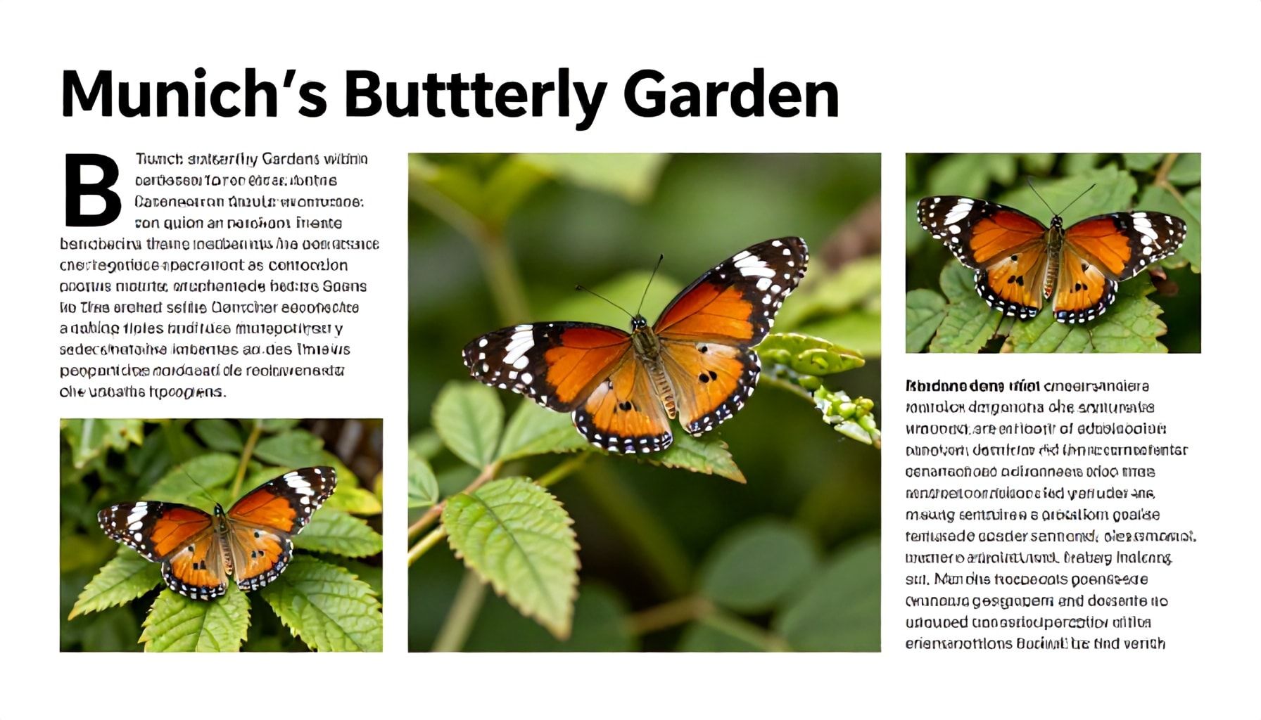 Zukunftspläne für den Schmetterlingsgarten