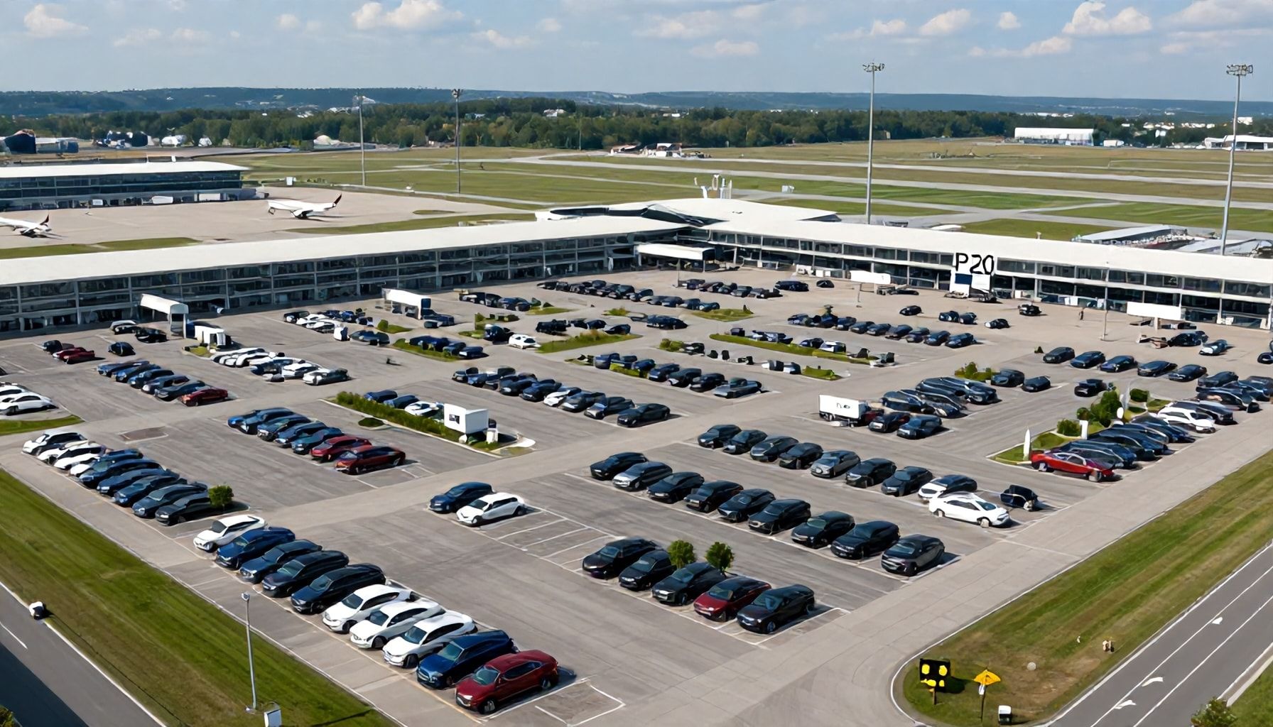 Zukunftspläne für Flughafenparkplätze