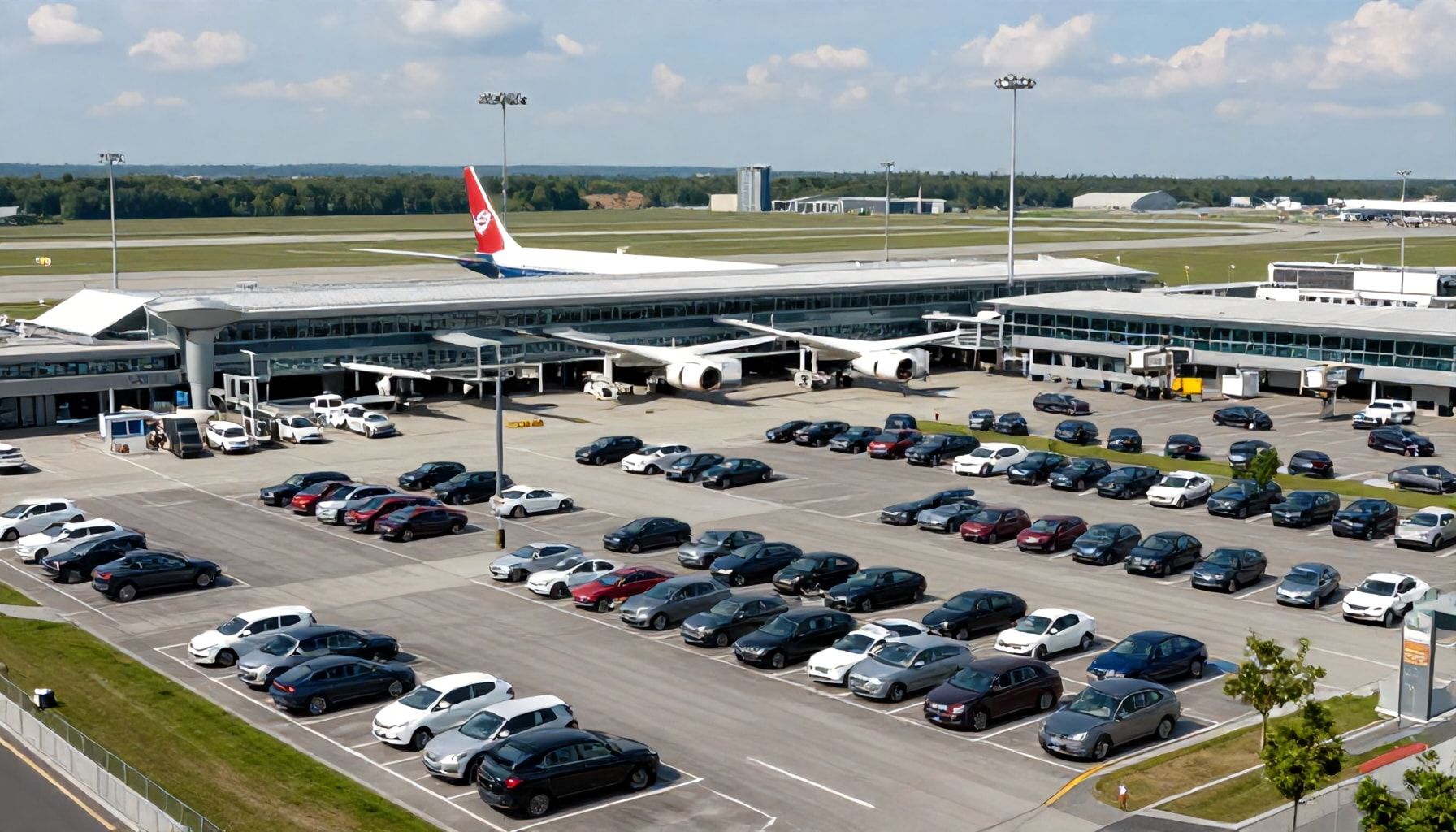 Zukunftspläne für Flughafenparkplätze