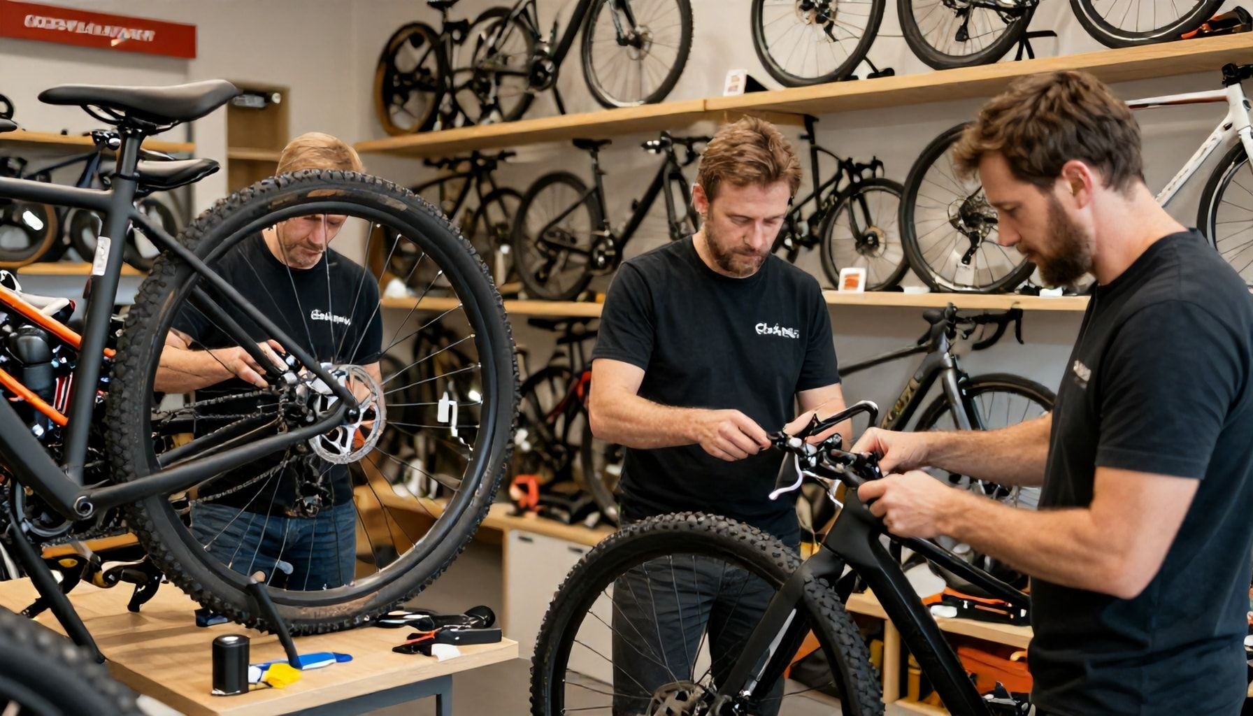 Zusammenarbeit mit lokalen Fahrradgeschäften