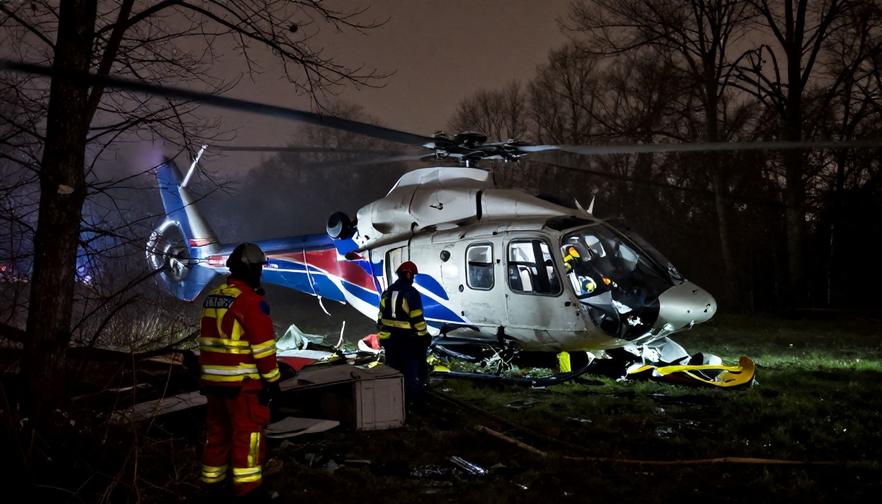 Zwei Verletzte nach nächtlichem Absturz