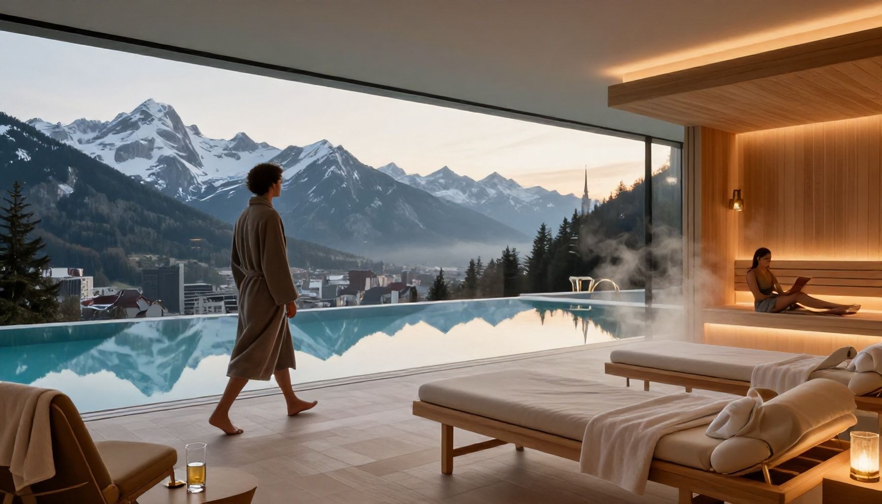 000 m² Spa mit Alpenpanorama und Münchner Flair