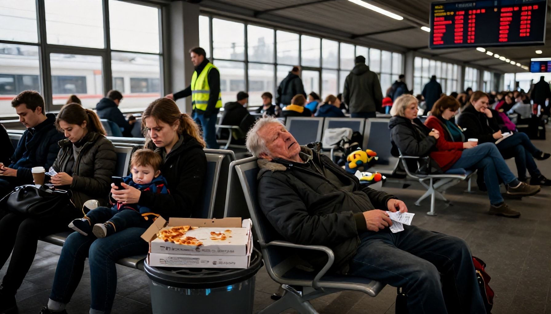 14 Stunden Wartezeit: Passagiere berichten von Chaos und Geduld