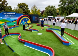 Münchens erstes 3D-Minigolf mit 18 interaktiven Bahnen eröffnet im Olympiapark