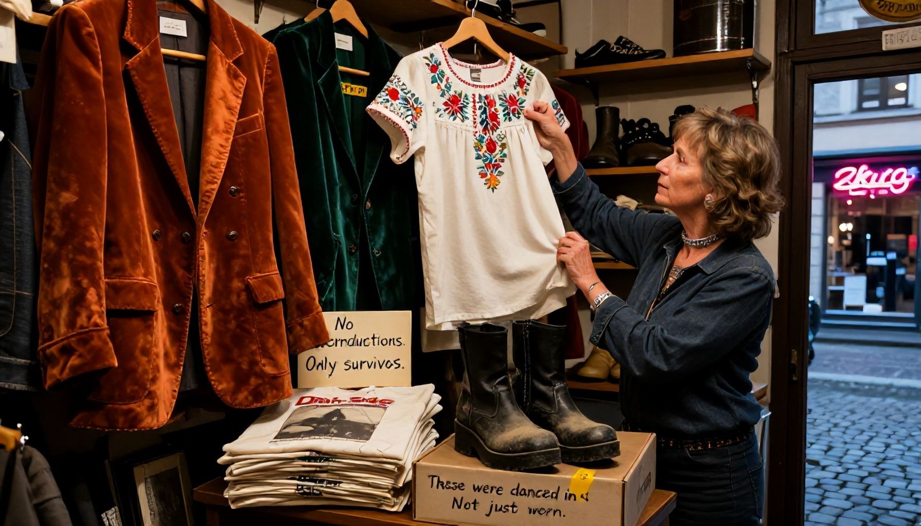 70er-Jahre-Raritäten: Von Samtjacken bis zu Original-Bandshirts