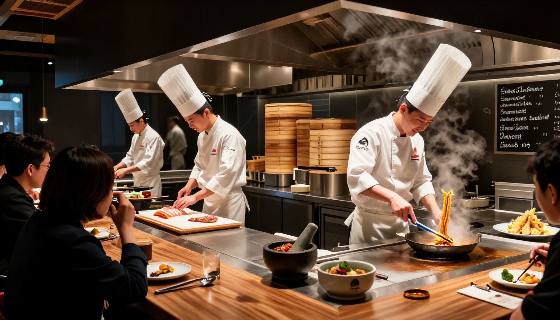 Acht Küchen, ein Konzept: Wie die Live-Stationen funktionieren