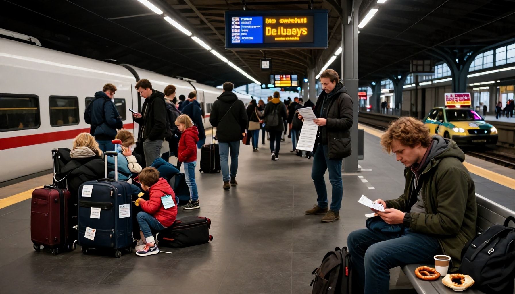 Alternativen für gestrandete Reisende und Gepäckprobleme