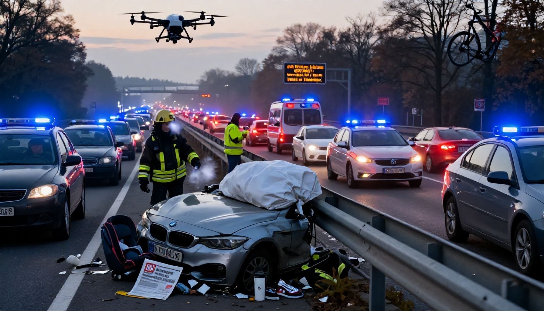 Alternativrouten und Warnungen für Pendler