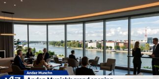 Andaz München eröffnet 147 Zimmer mit Panoramablick über die Isar
