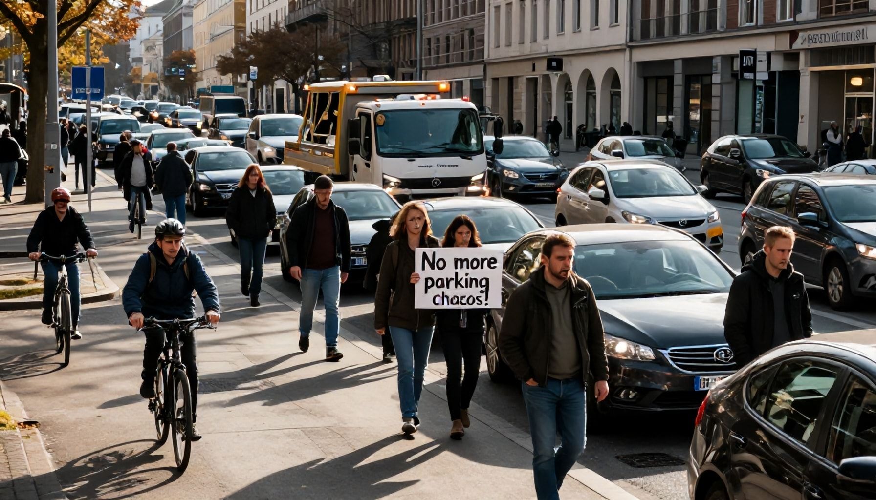 Anwohner protestieren: Wie die Parkplatzsuche Münchens Straßen verstopft