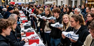 Azuki-Begeisterung in München: Über 500 Fans stehen für limitierte Sneaker Schlange
