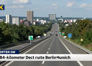 Berlin und München trennen exakt 584 Kilometer per Direktroute