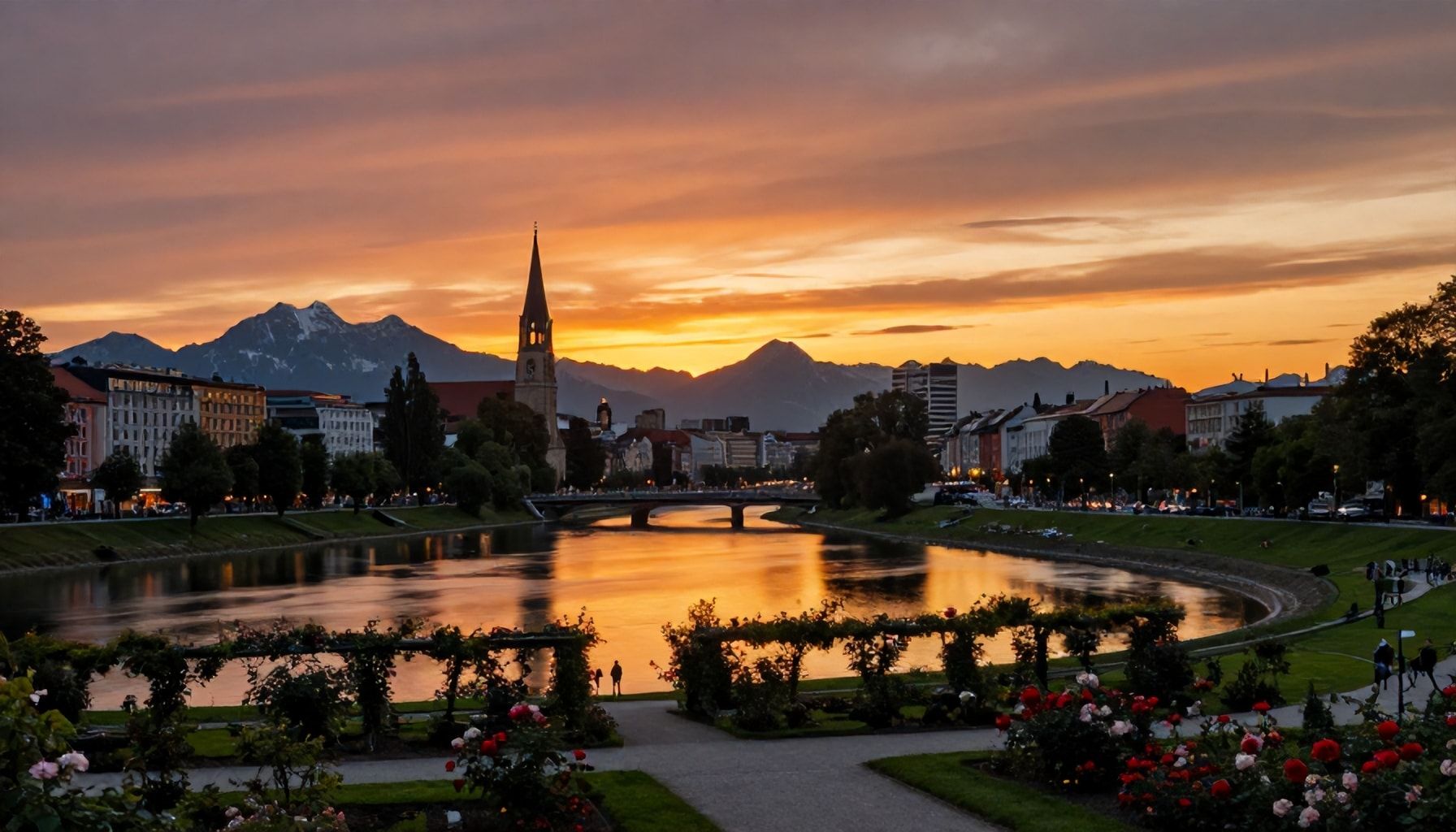Beste Aussichtspunkte für das Abendrot in München