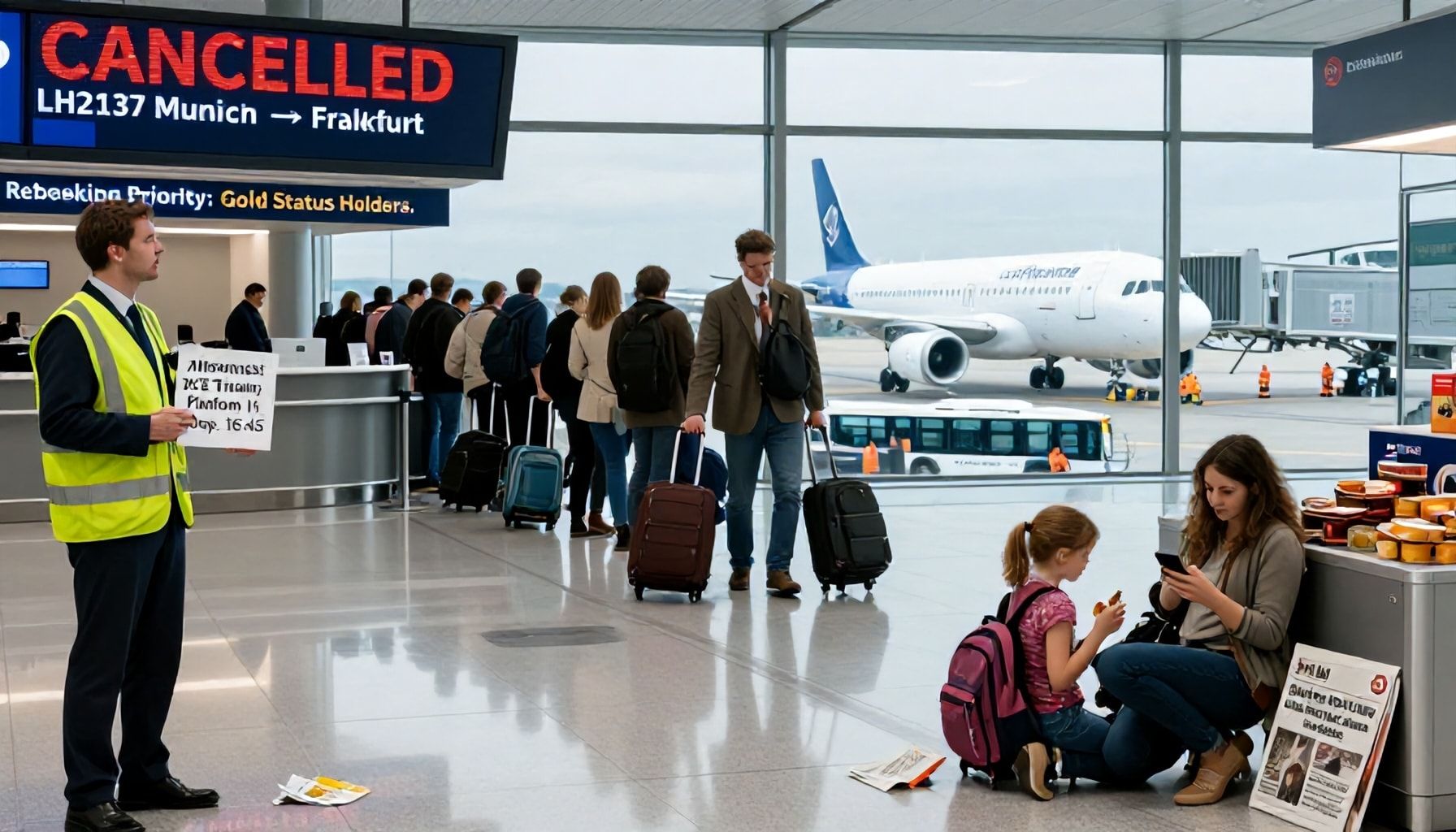 Betroffene Passagiere: Umbuchungen und Alternativen